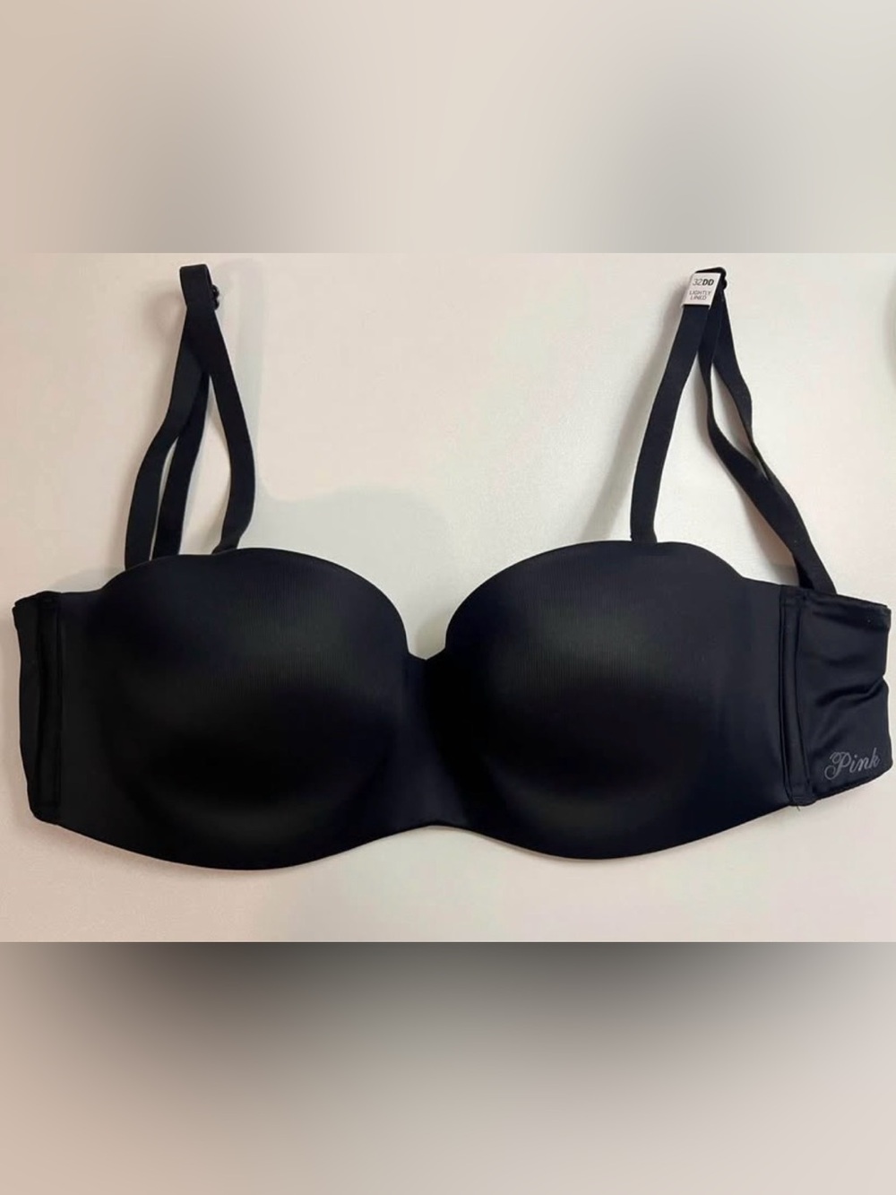 Victoria secret pink strapless bra